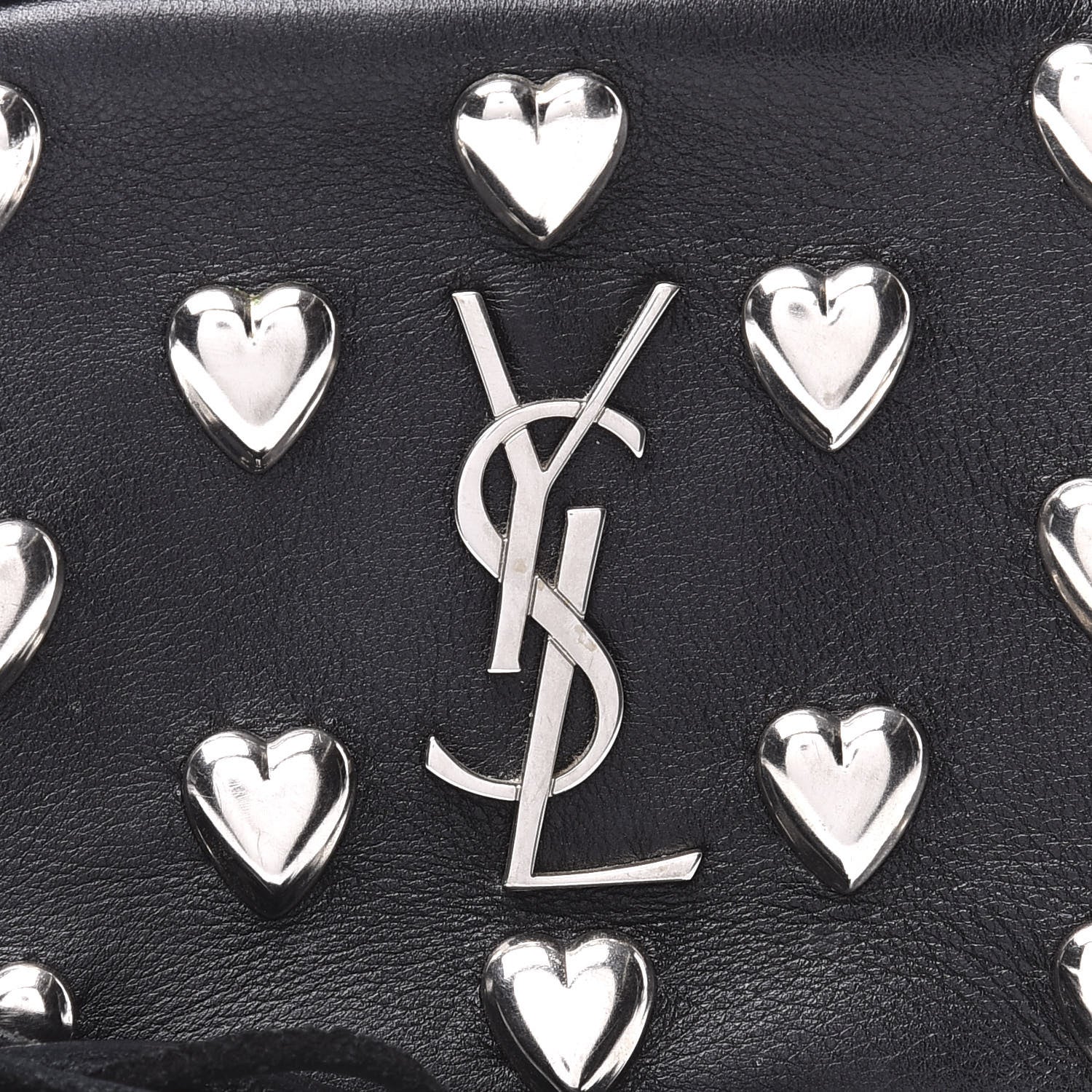 Saint Laurent Nappa Studded Monogram Heart Blogger Bag Black 10 of 10