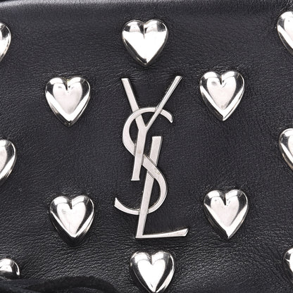 Saint Laurent Nappa Studded Monogram Heart Blogger Bag Black 10 of 10