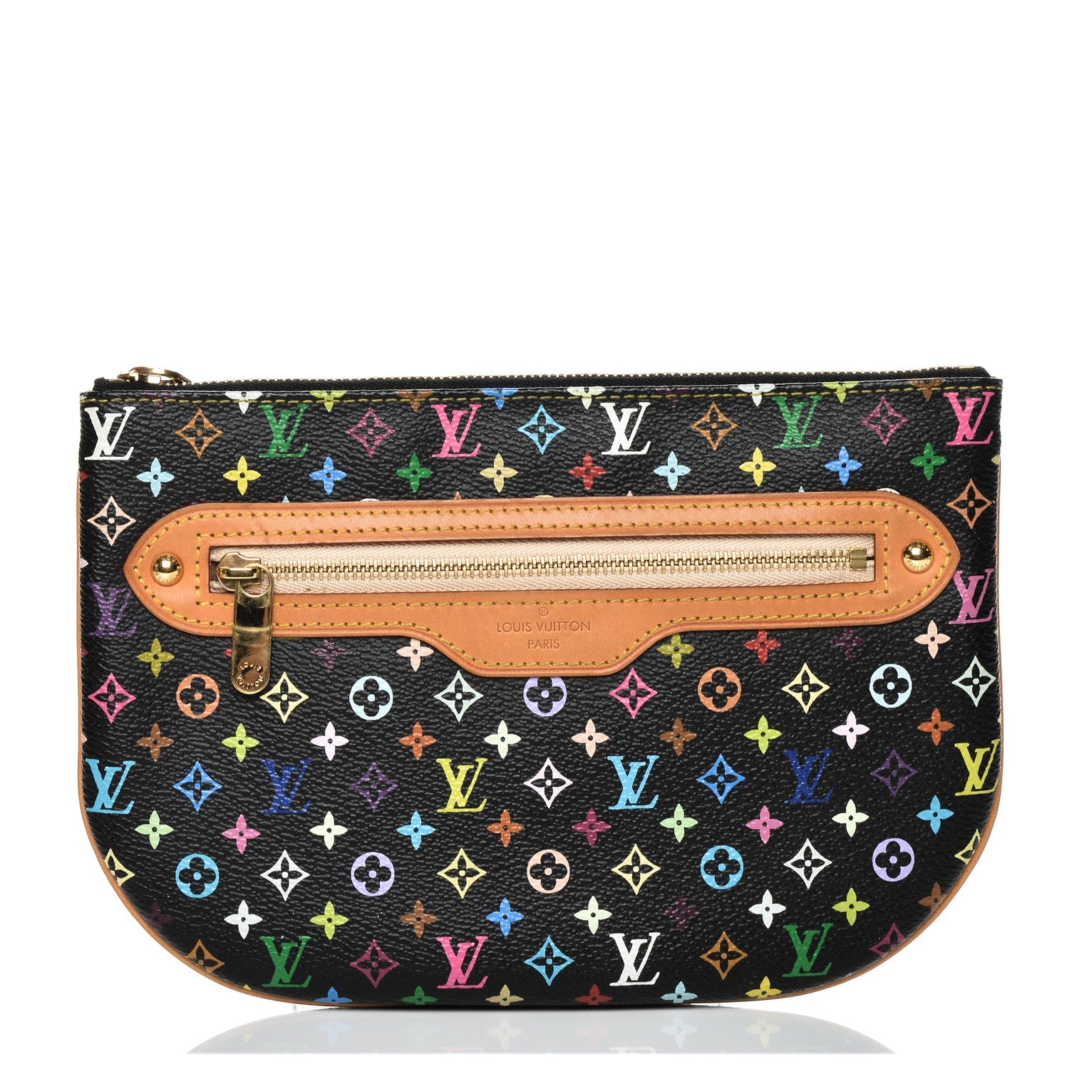 Louis Vuitton Monogram Multicolor Pochette Plate GM Black 1 of 6