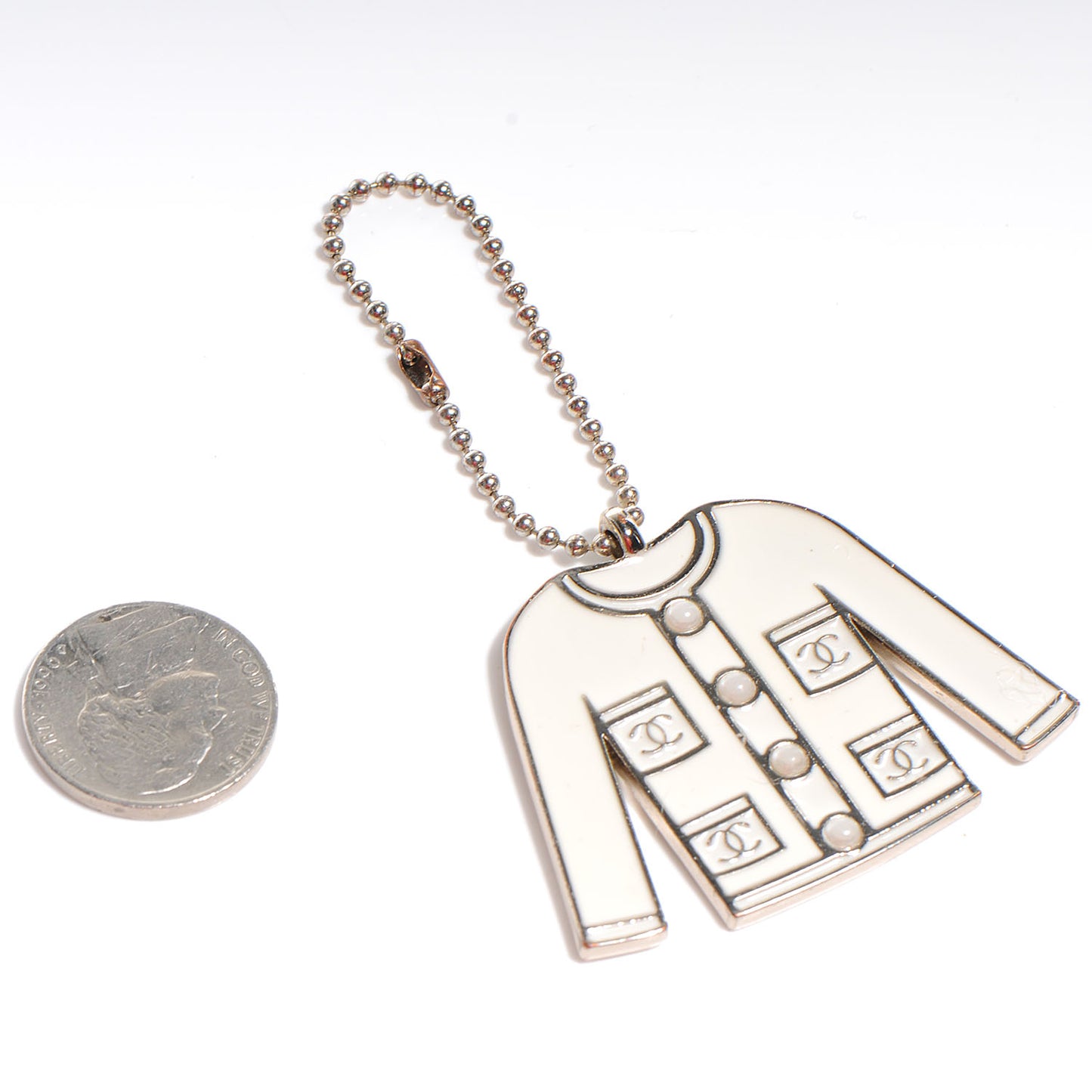 Pearl Enamel Blazer Jacket Charm