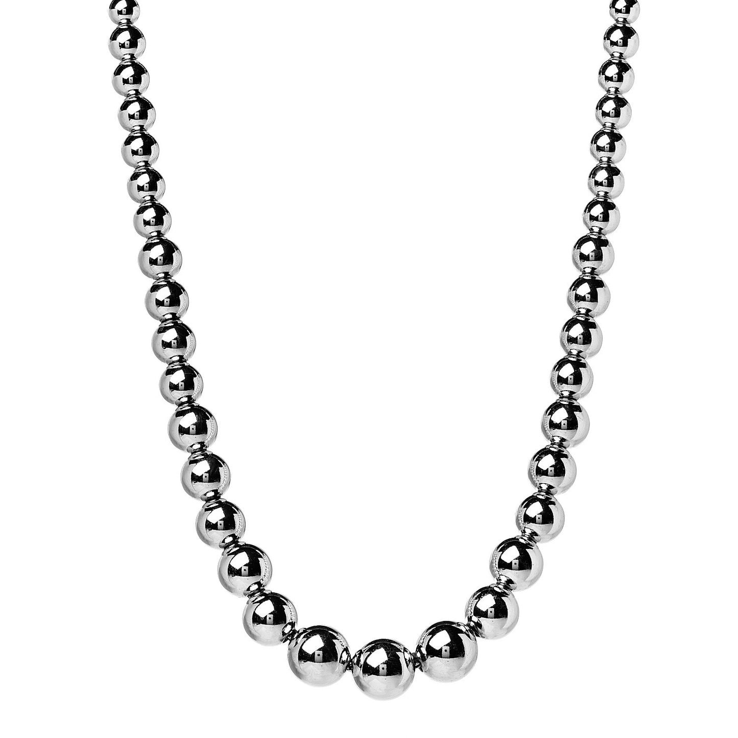 Sterling Silver HardWear Graduated Ball Necklace