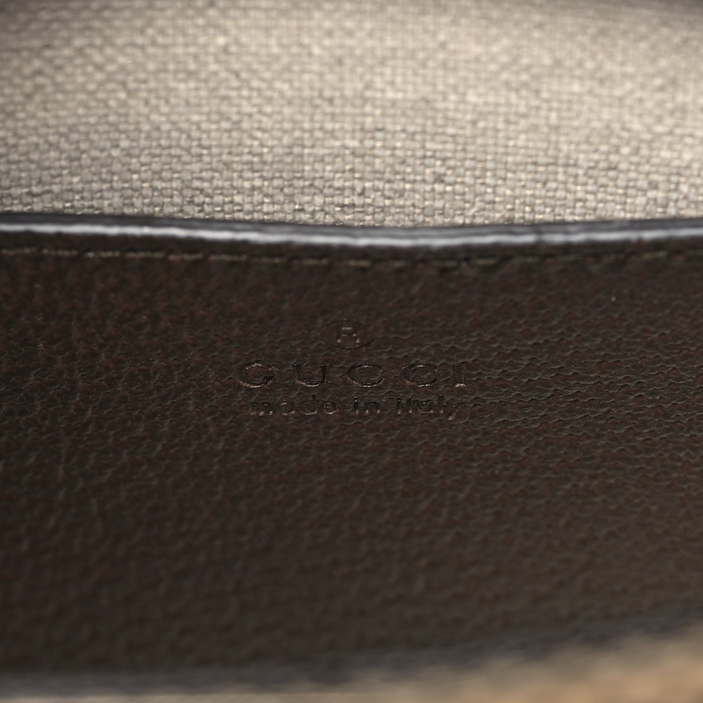 Monogram Jumbo GG Textured Dollar Calfskin Web Mini Vertical Tote Camel Ebony New Acero