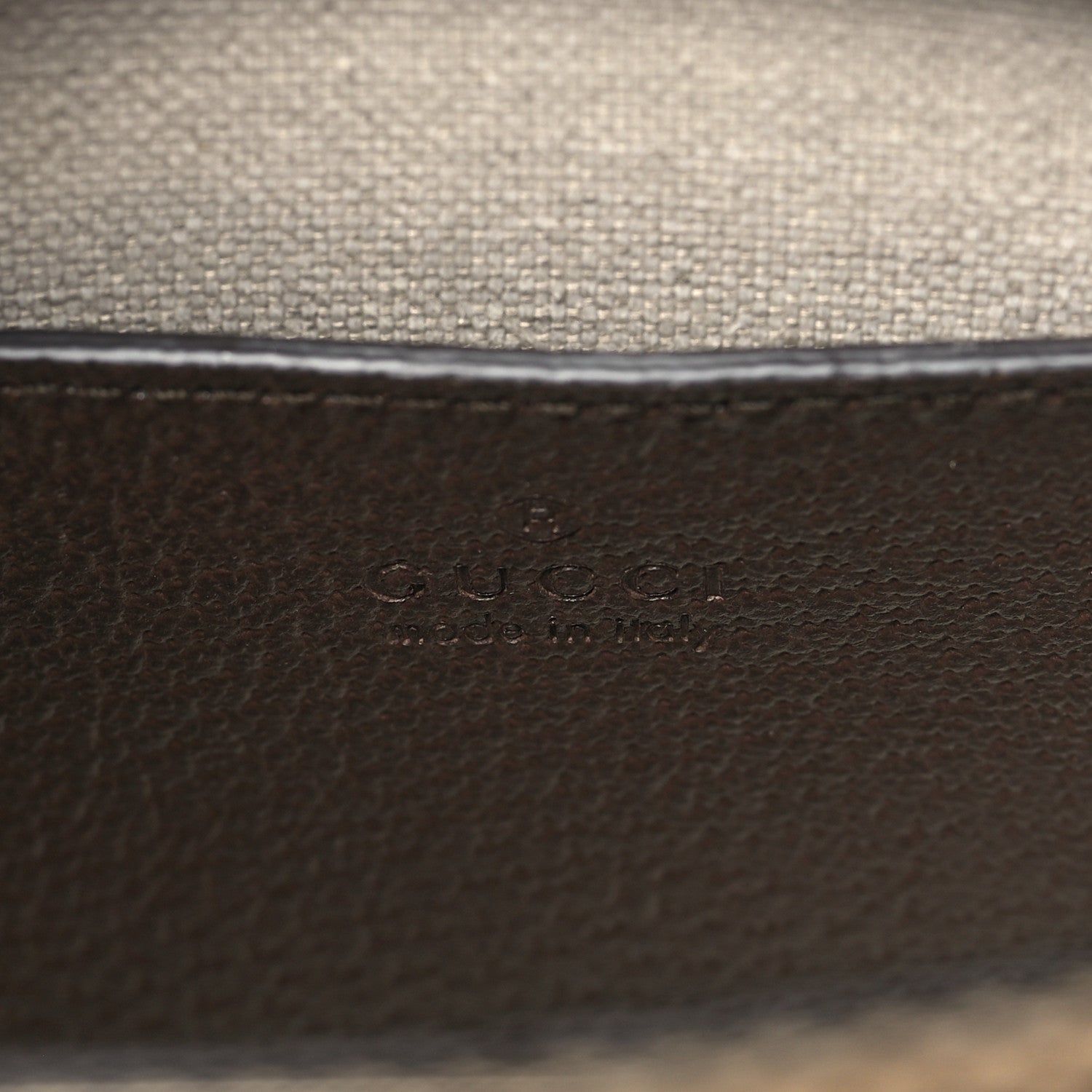 Gucci Monogram Jumbo GG Textured Dollar Calfskin Web Mini Vertical Tote Camel Ebony New Acero 6 of 11