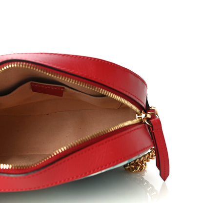 Gucci GG Supreme Monogram Blooms Mini Chain Shoulder Bag Beige Blue Navy Hibiscus Red 5 of 11