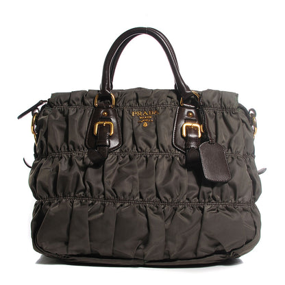 Prada Tessuto Nylon Gaufre Tote Fumo 1 of 10