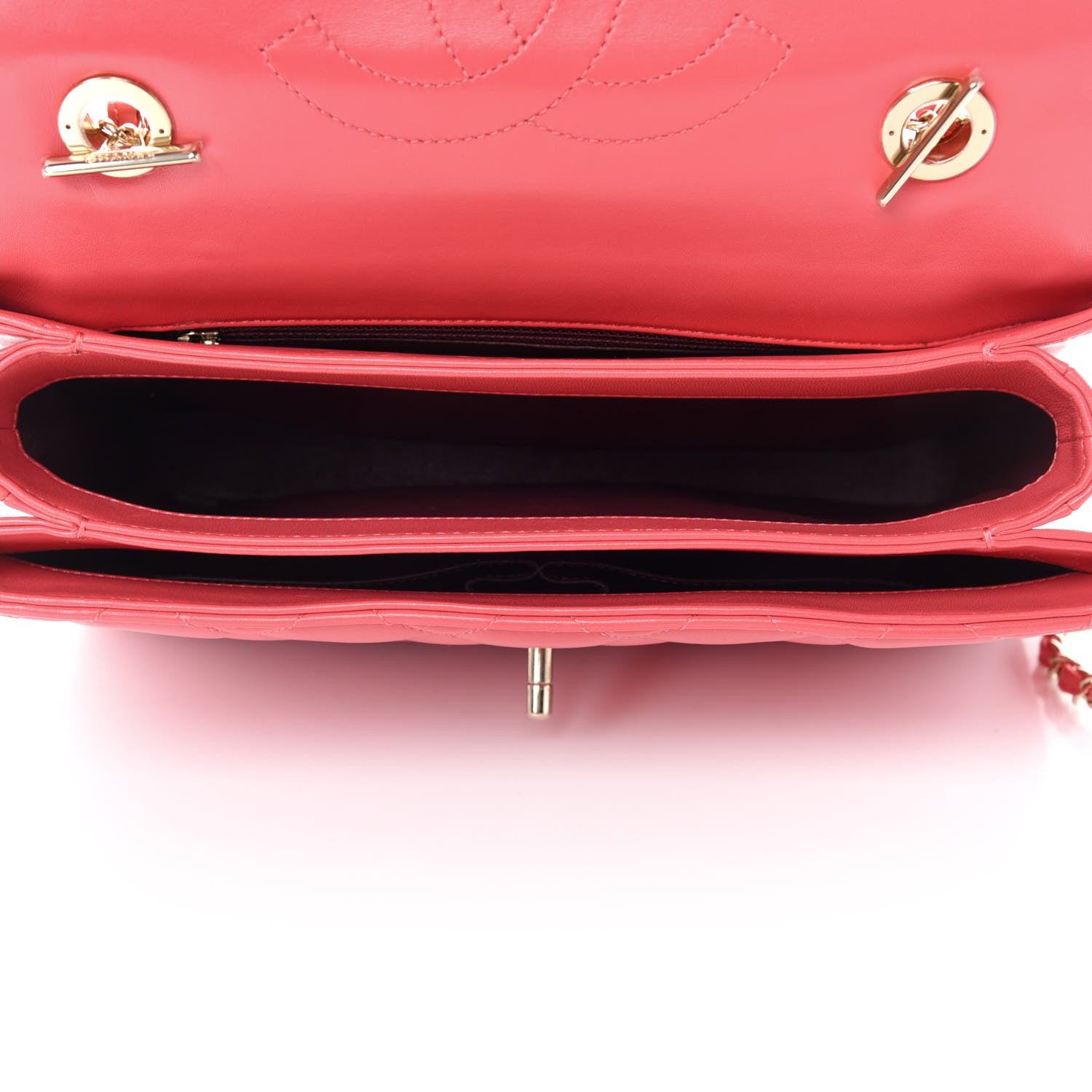 Chanel Lambskin Quilted Medium Trendy CC Flap Dual Handle Bag Red 6 of 12