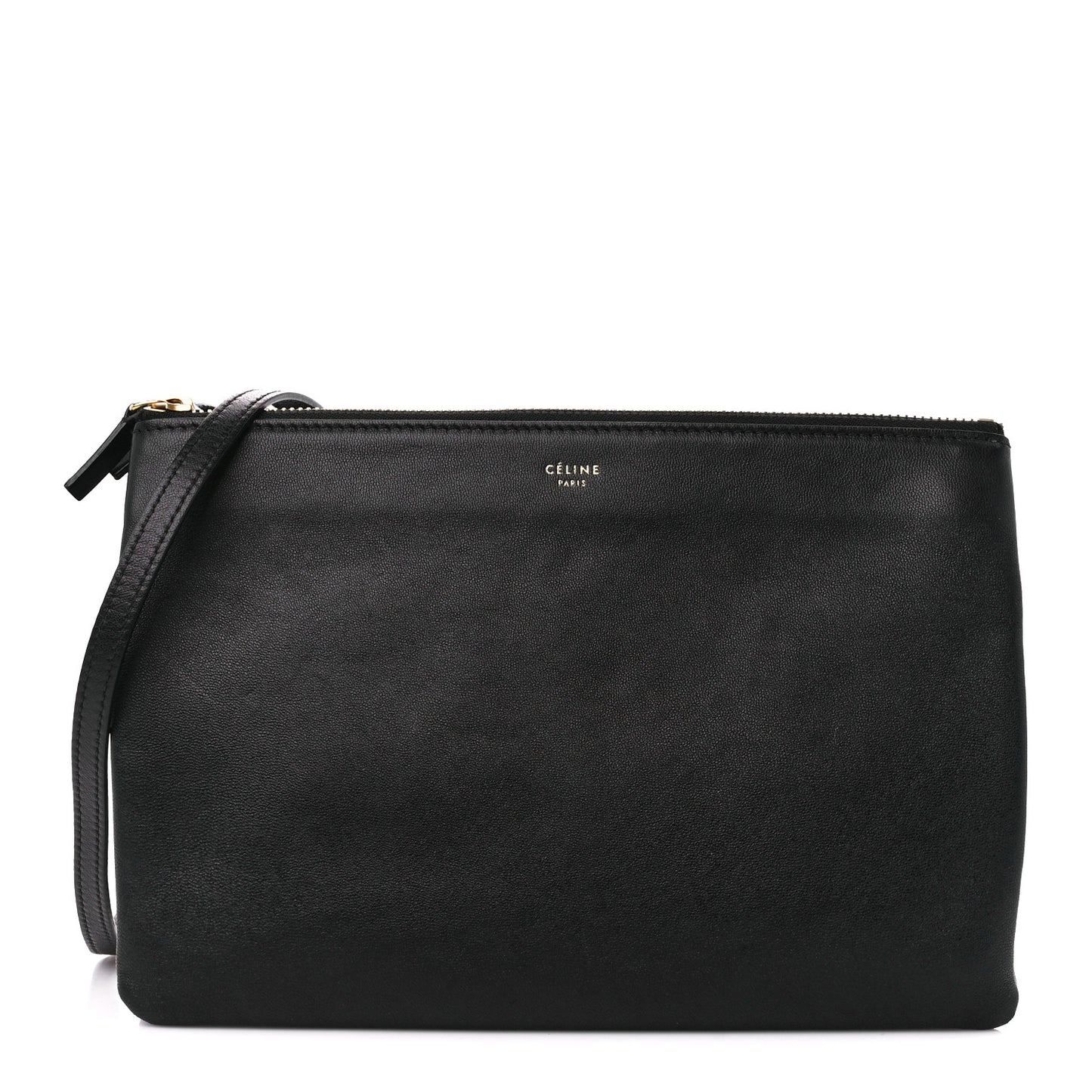 Lambskin Large Trio Crossbody Bag Black