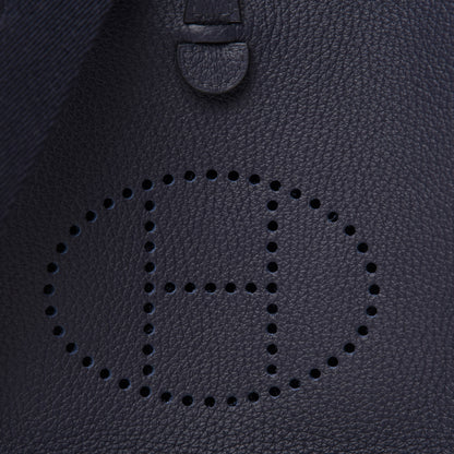 Hermes Taurillon Clemence Amazone Evelyne TPM Bleu Nuit Bleu Indigo 10 of 11