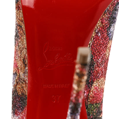 Christian Louboutin Glitter So Kate 120 Pumps 37 Plume 6 of 8