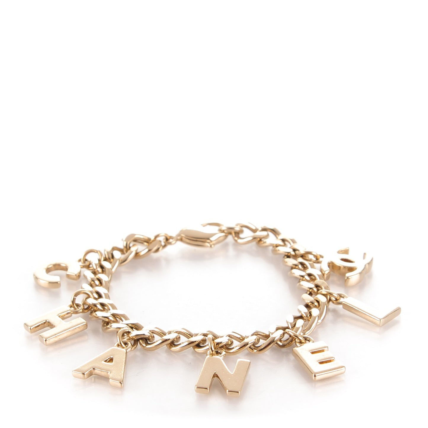 CC Logo Charms Bracelet Gold