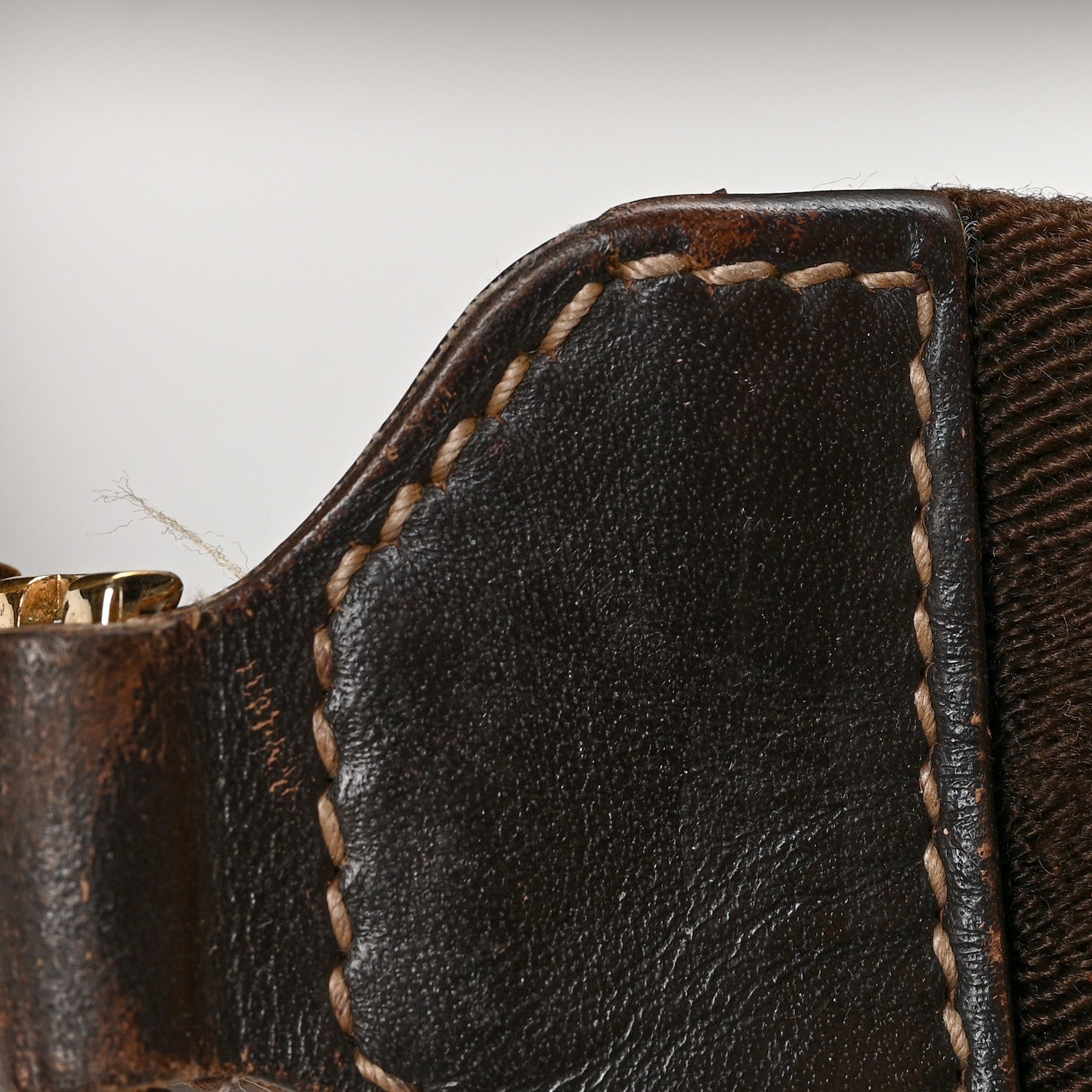 Gucci GG Supreme Monogram Medium Single Buckle Rucksack Backpack Beige Ebony Brown 15 of 16