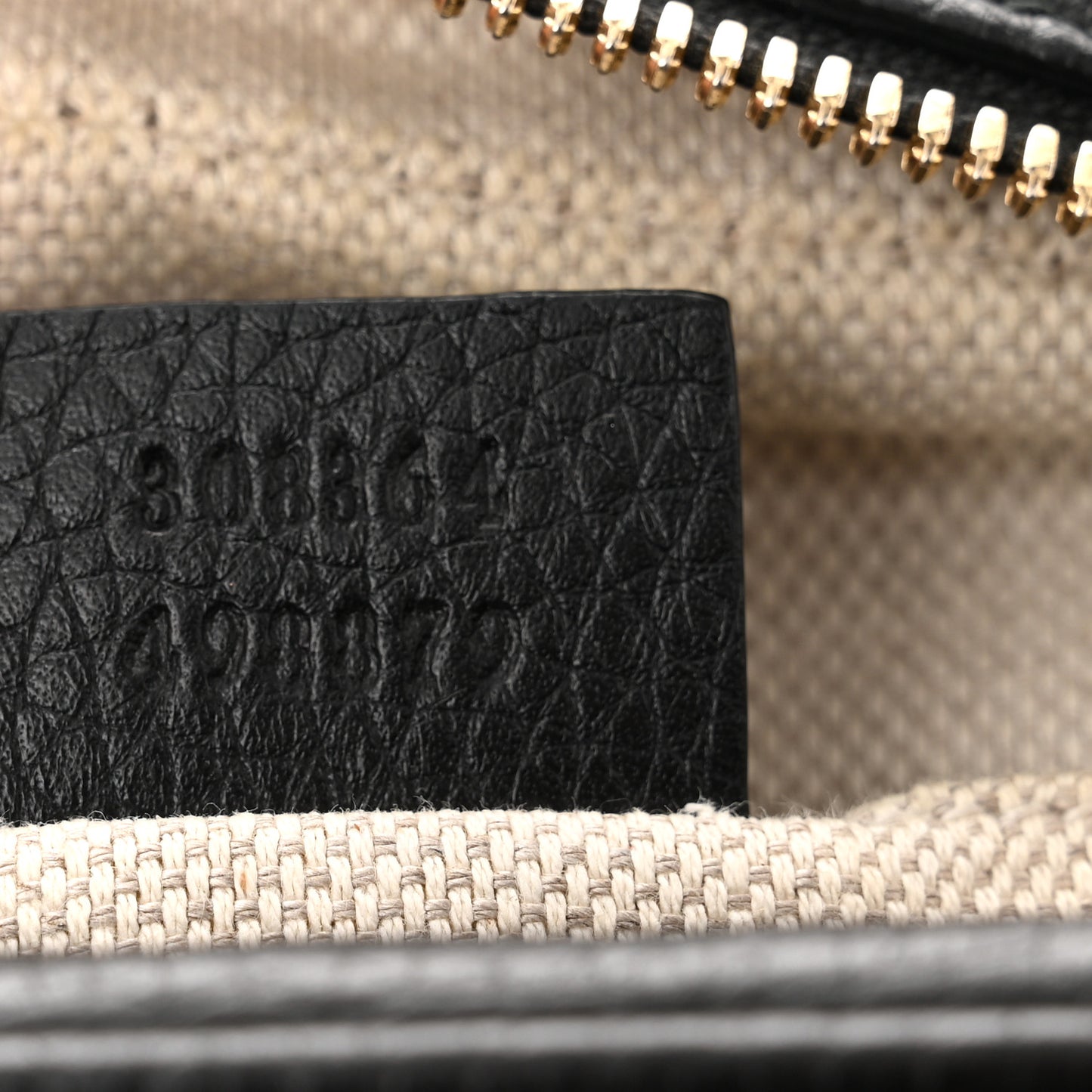 Pebbled Calfskin Small Soho Disco Bag Black