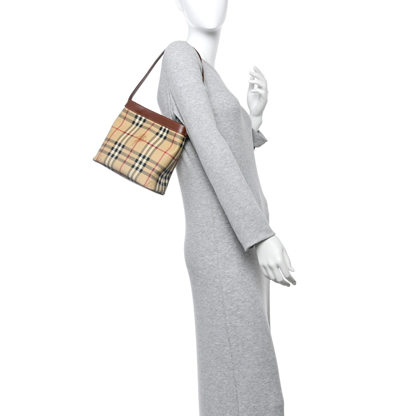 Haymarket Check Shoulder Bag Brown