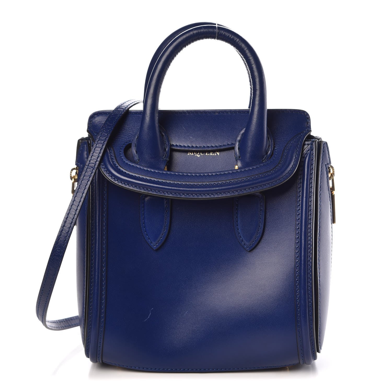 Alexander McQueen Calfskin Mini Heroine Royal Blue 1 of 11