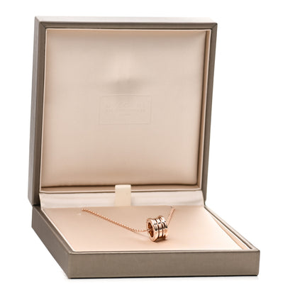 Bulgari 18K Rose Gold B.Zero1 Pendant Necklace 6 of 6