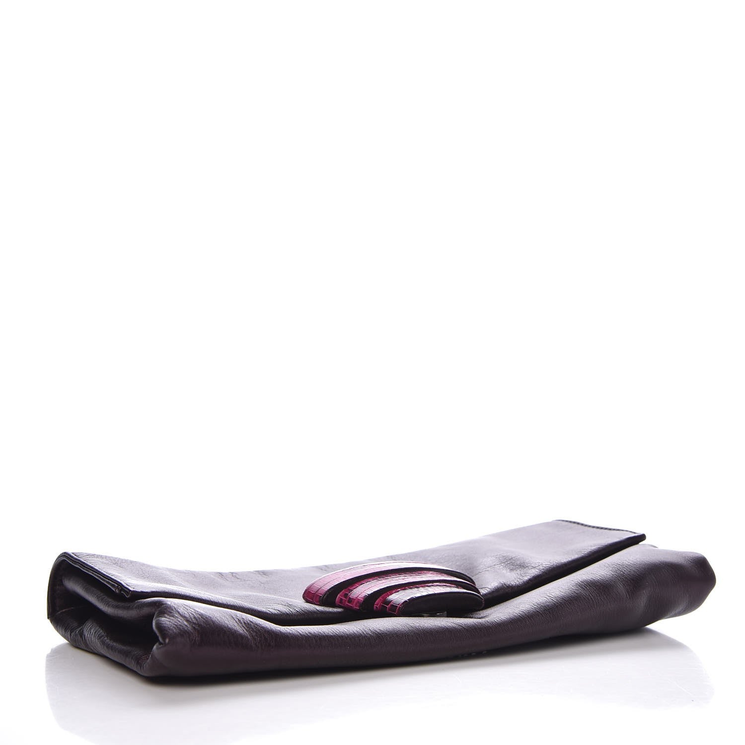 Prada Nappa Python Clutch Purple 4 of 9