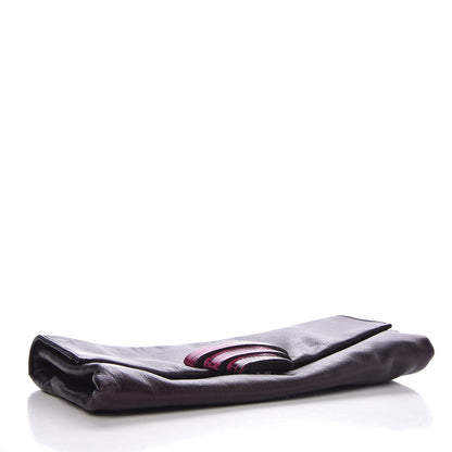 Prada Nappa Python Clutch Purple 4 of 9