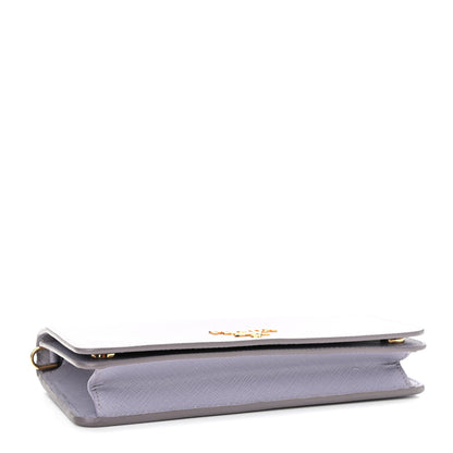 Prada Saffiano Metal Mini Crossbody Bag Glicine 4 of 11