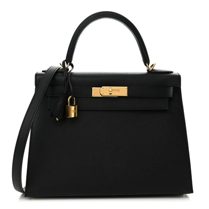Hermes Epsom Kelly Sellier 28 Black 1 of 13