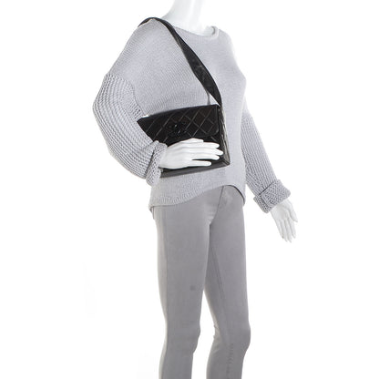 Chanel Lambskin Shoulder Flap Bag Black 2 of 7