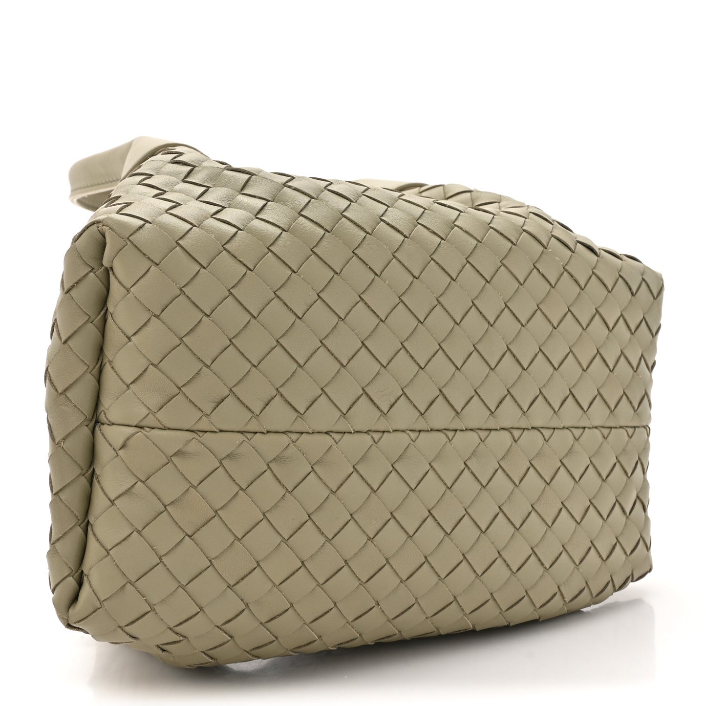 Calfskin Intrecciato Small Pinacoteca Tote Travertine Fondant