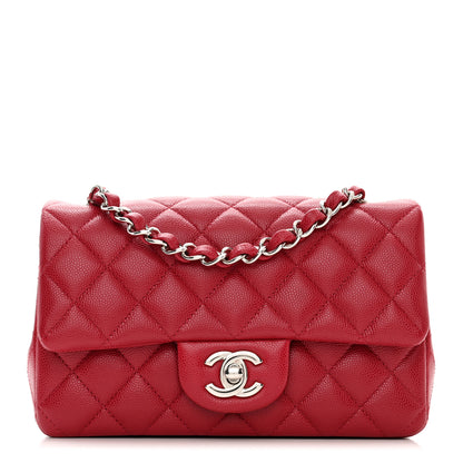 Chanel Caviar Quilted Mini Rectangular Flap Red 1 of 11