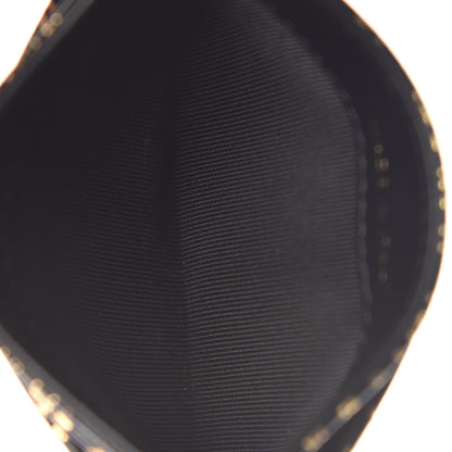 Chanel Calfskin Crocodile Embossed Graffiti 2.55 Cocodile Reissue Card Holder Black Gold 5 of 9