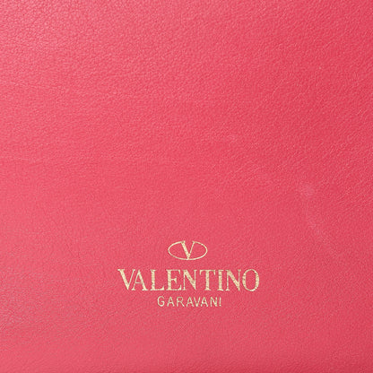 Valentino Garavani Vitello Rockstud Double Handle Tote Cyclamin 9 of 11
