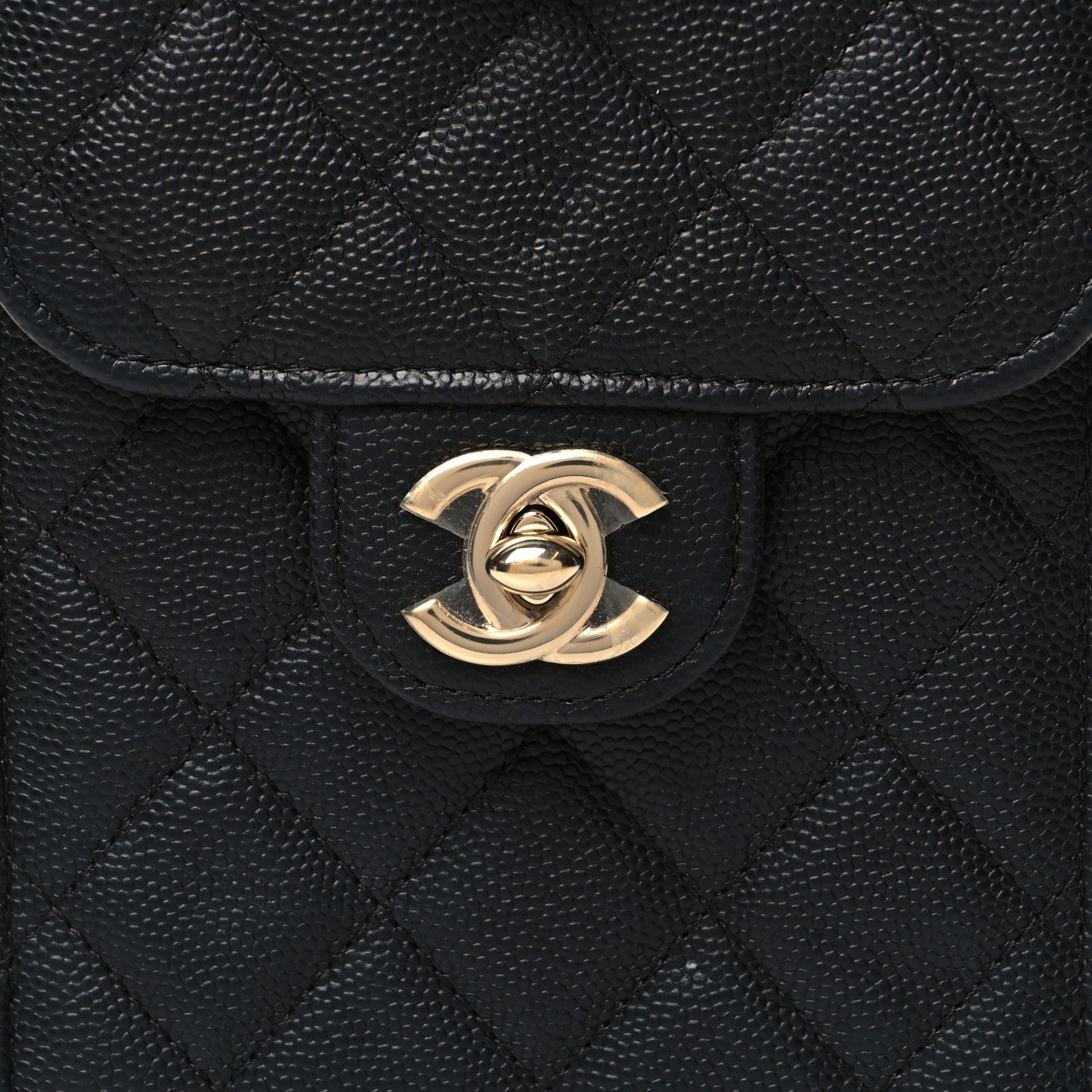 Chanel Caviar Quilted Classic Phone Holder Black 9 of 11