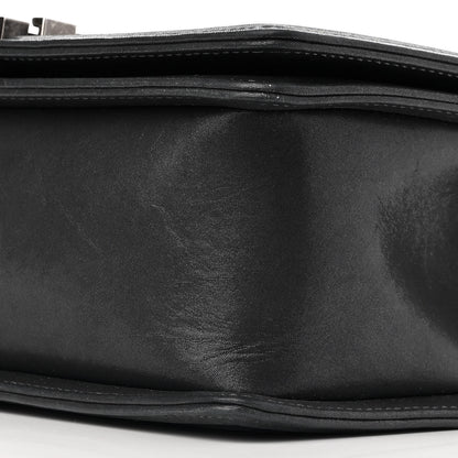 Chanel Iridescent Calfskin Embellished Double Stitch Medium Boy Flap Charcoal 10 of 16