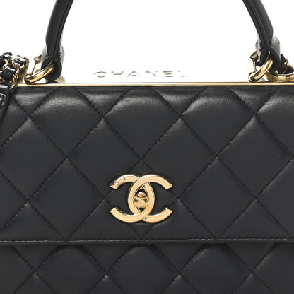 Chanel Lambskin Quilted Small Trendy CC Dual Handle Flap Bag Navy 8 of 11