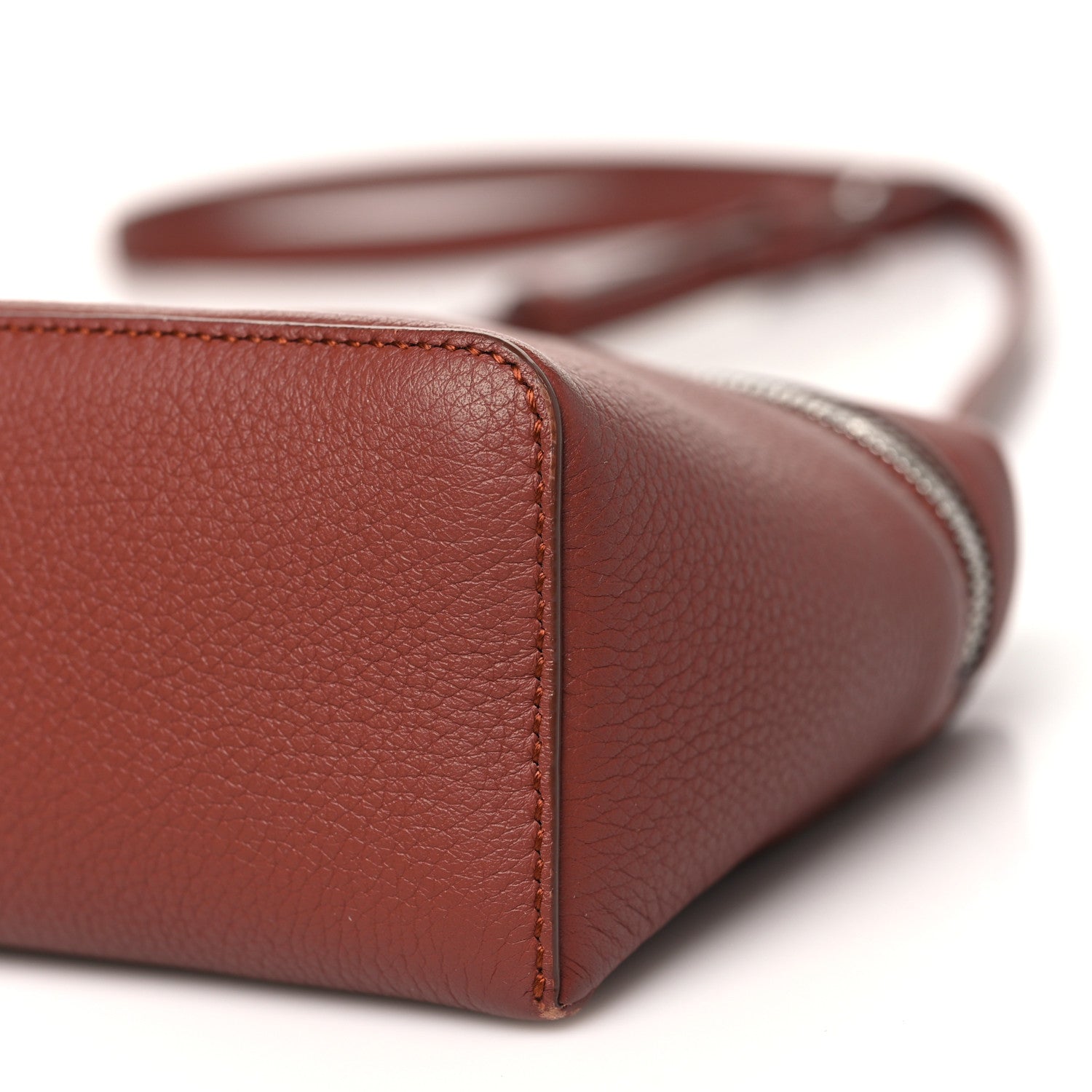Loro Piana Grained Calfskin L19 Extra Pocket Pouch Kummel 9 of 10