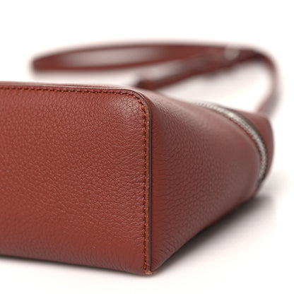 Loro Piana Grained Calfskin L19 Extra Pocket Pouch Kummel 9 of 10
