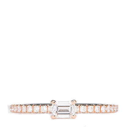 Cartier 18K Pink Gold Diamond Etincelle De Engagement Ring 49 4.75 1 of 5