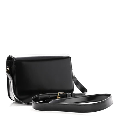 Celine Shiny Calfskin Medium Triomphe Black 3 of 9