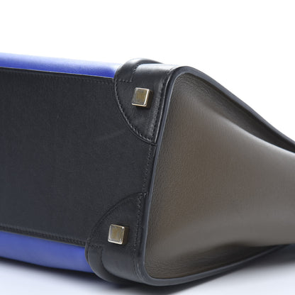 Celine Smooth Calfskin Micro Tri-Color Luggage Cobalt 9 of 12