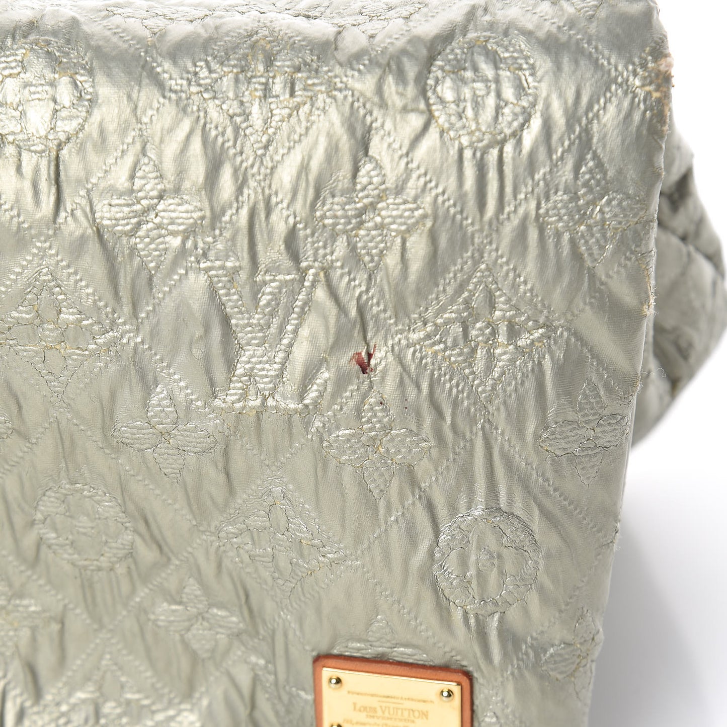 Jacquard Quilted Monogram Limelight Clutch GM Perle