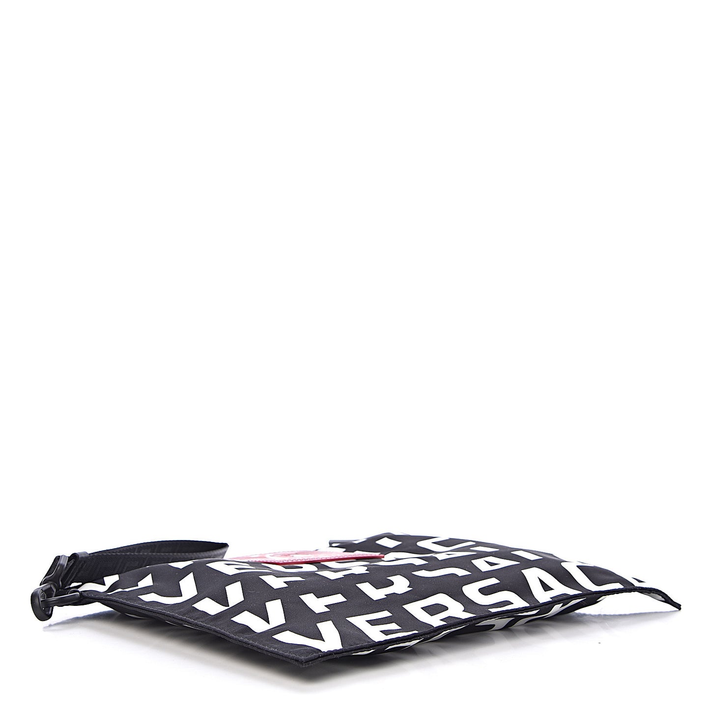 Nylon Logo Pochette Black White