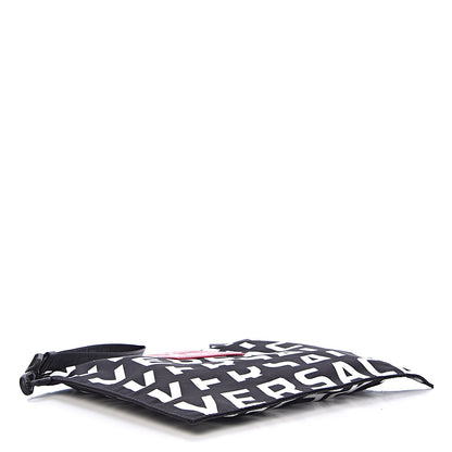 Versace Nylon Logo Pochette Black White 4 of 6