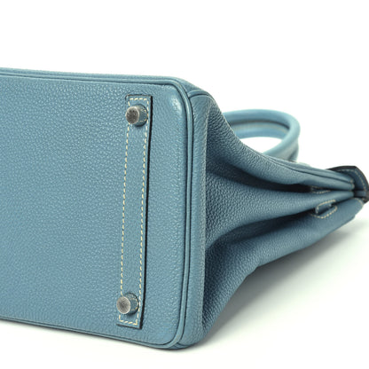 Hermes Togo Birkin 30 Blue Jean 7 of 20