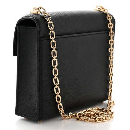 Hermes Chevre Mysore Mini Verrou Chaine Bag Black 3 of 11