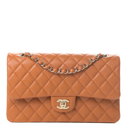 Chanel Caviar Quilted Medium Double Flap Light Brown 1 of 11