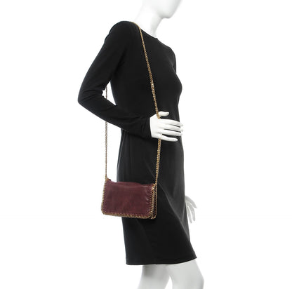 Stella McCartney Shaggy Deer Falabella Crossbody Bag Plum 2 of 7