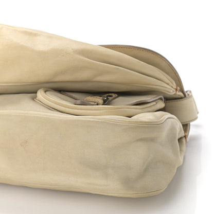 Christian Dior Calfskin Medium Gaucho Double Saddle Bag Ivory 8 of 14