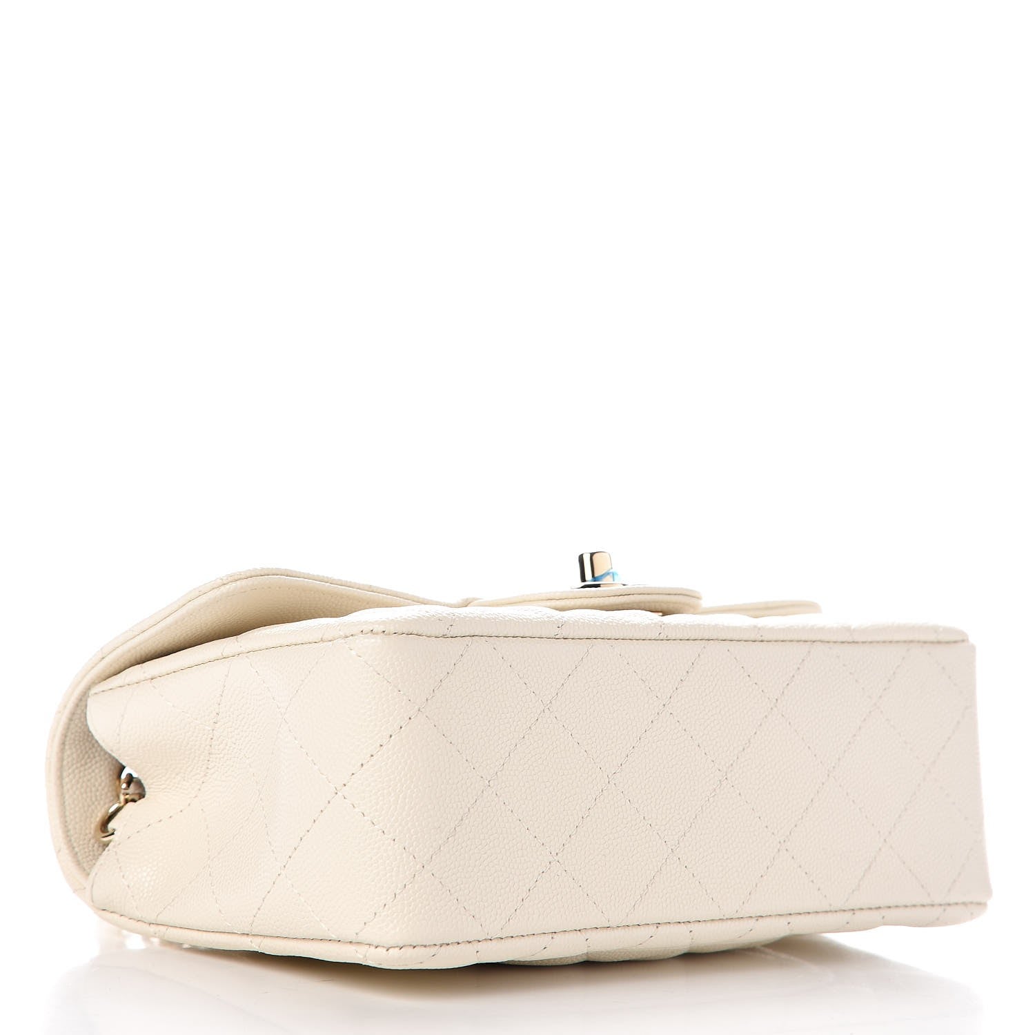 Chanel Caviar Quilted Mini Rectangular Flap White 4 of 8