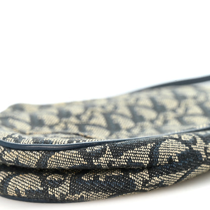 Christian Dior Monogram Mini Saddle Pochette Navy 9 of 10