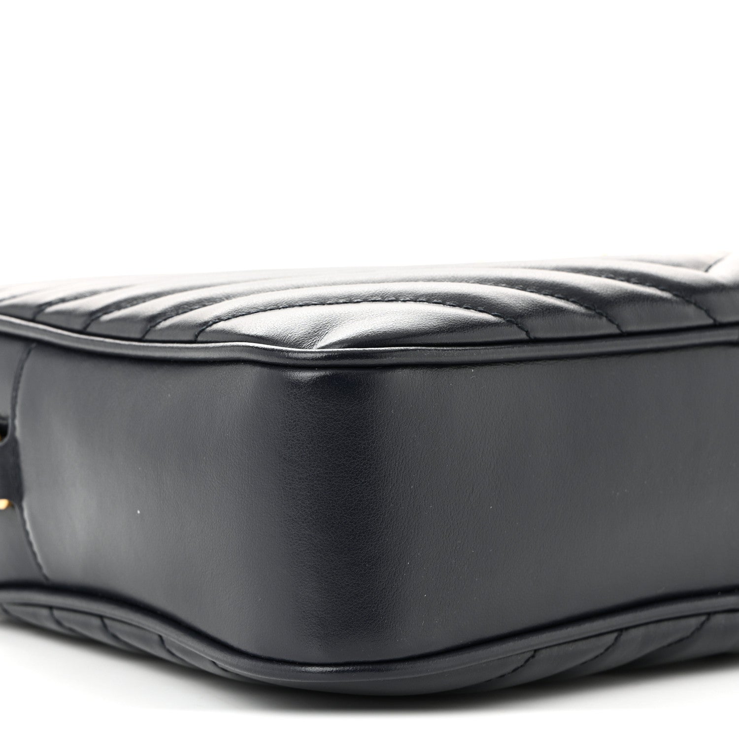 Saint Laurent Calfskin Matelasse Monogram Lou Camera Bag Navy 9 of 10