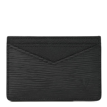 Louis Vuitton Epi Neo Porte-Cartes Card Holder Black 1 of 8
