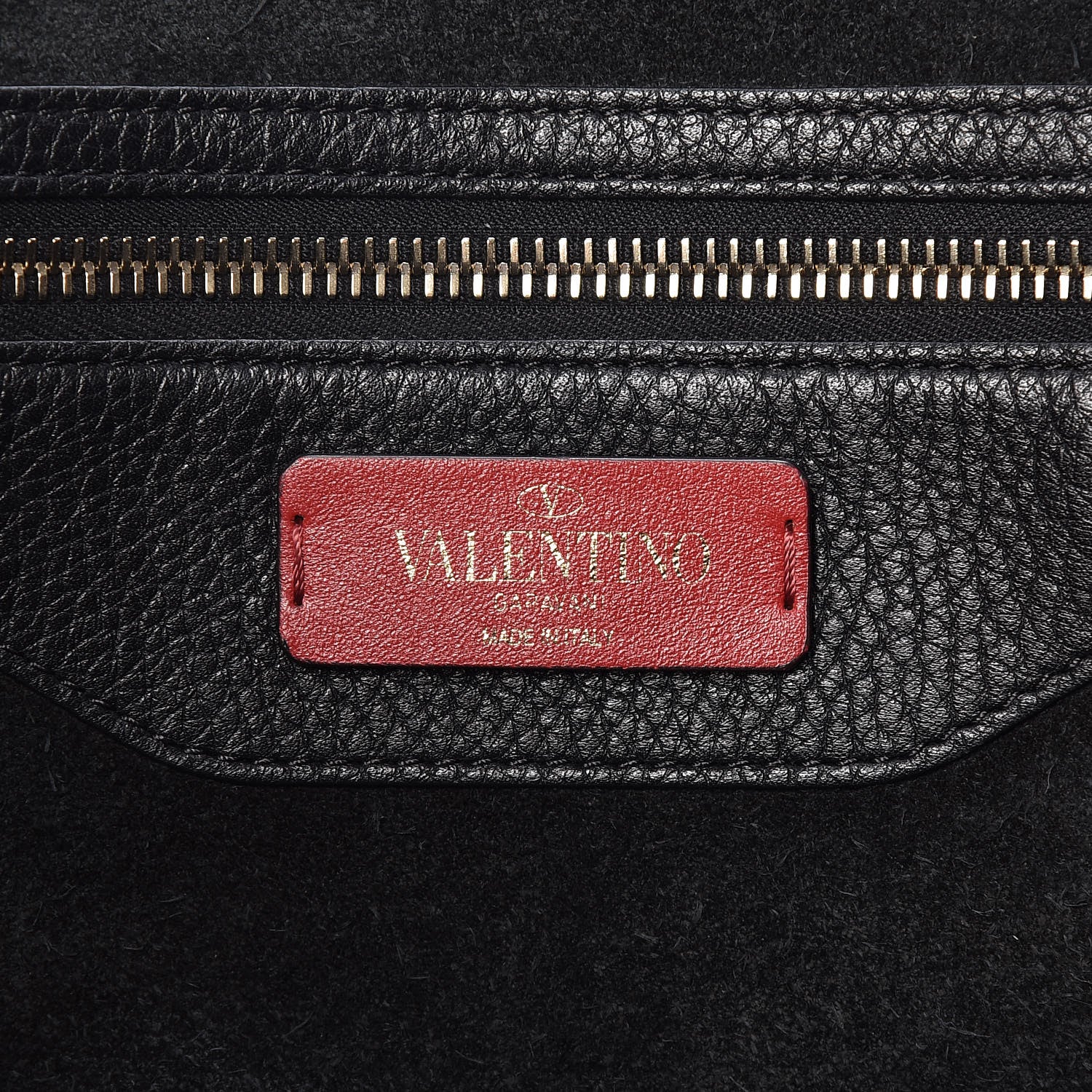 Valentino Garavani Grained Calfskin Rockstud Shoulder Tote Black 6 of 9