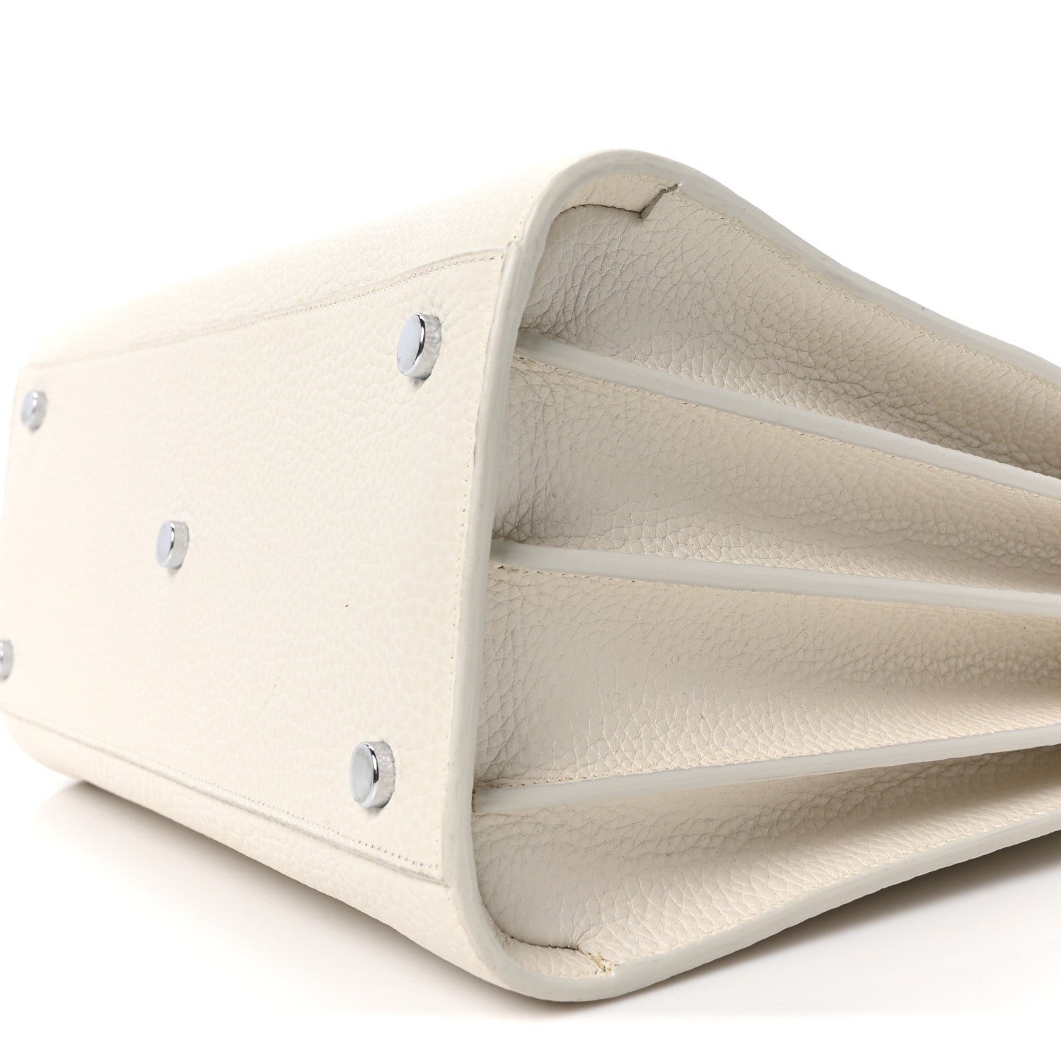 Saint Laurent Grained Calfskin Small Sac De Jour Dove White 10 of 10